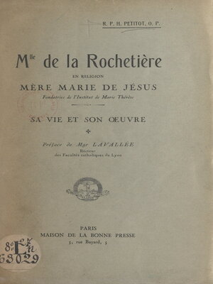 cover image of Mlle de la Rochetière, en religion